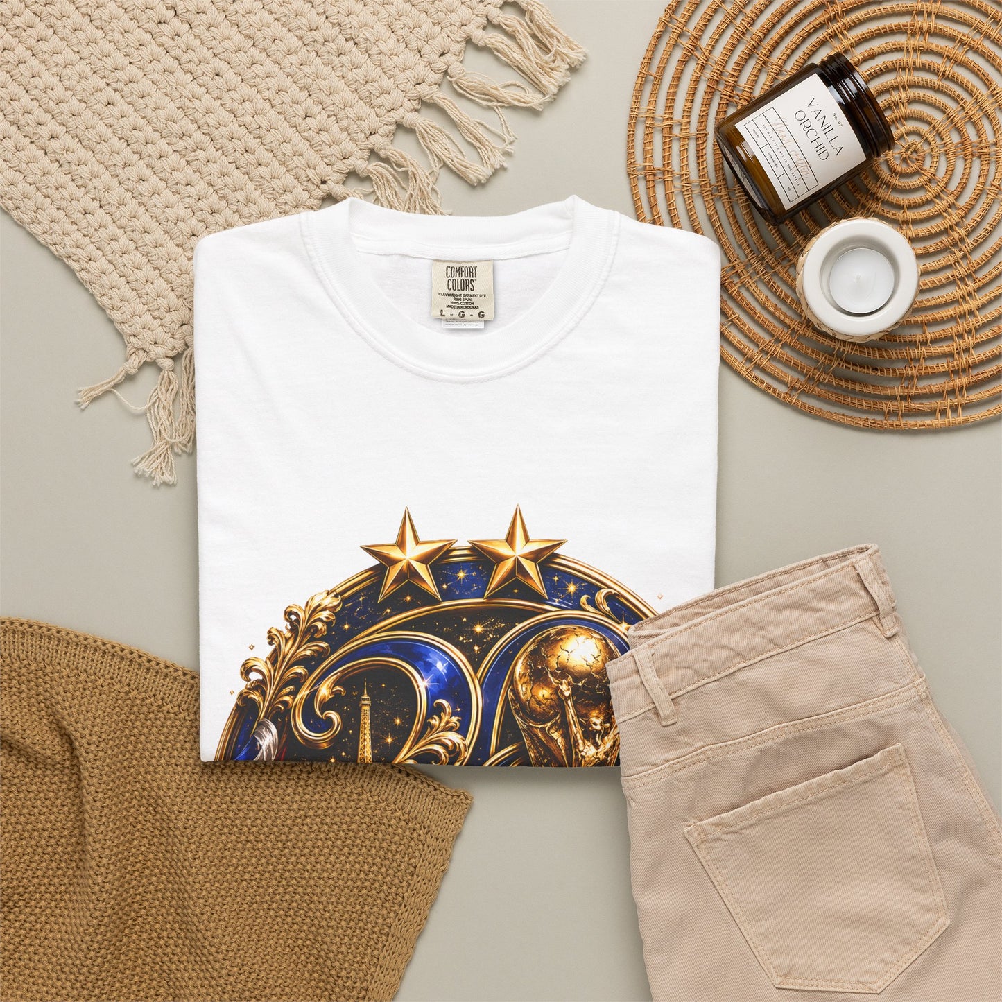 France World Cup 2026 Celestial Monogram Medallion – Imperial Glory | Premium Graphic Tee