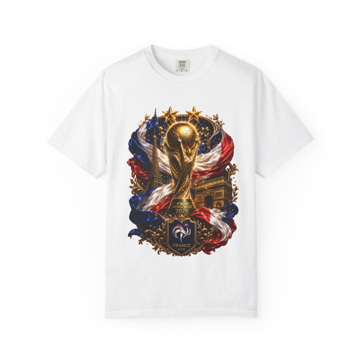France World Cup 2026 Sovereign Trophy & Landmark Shield | Premium Graphic Tee