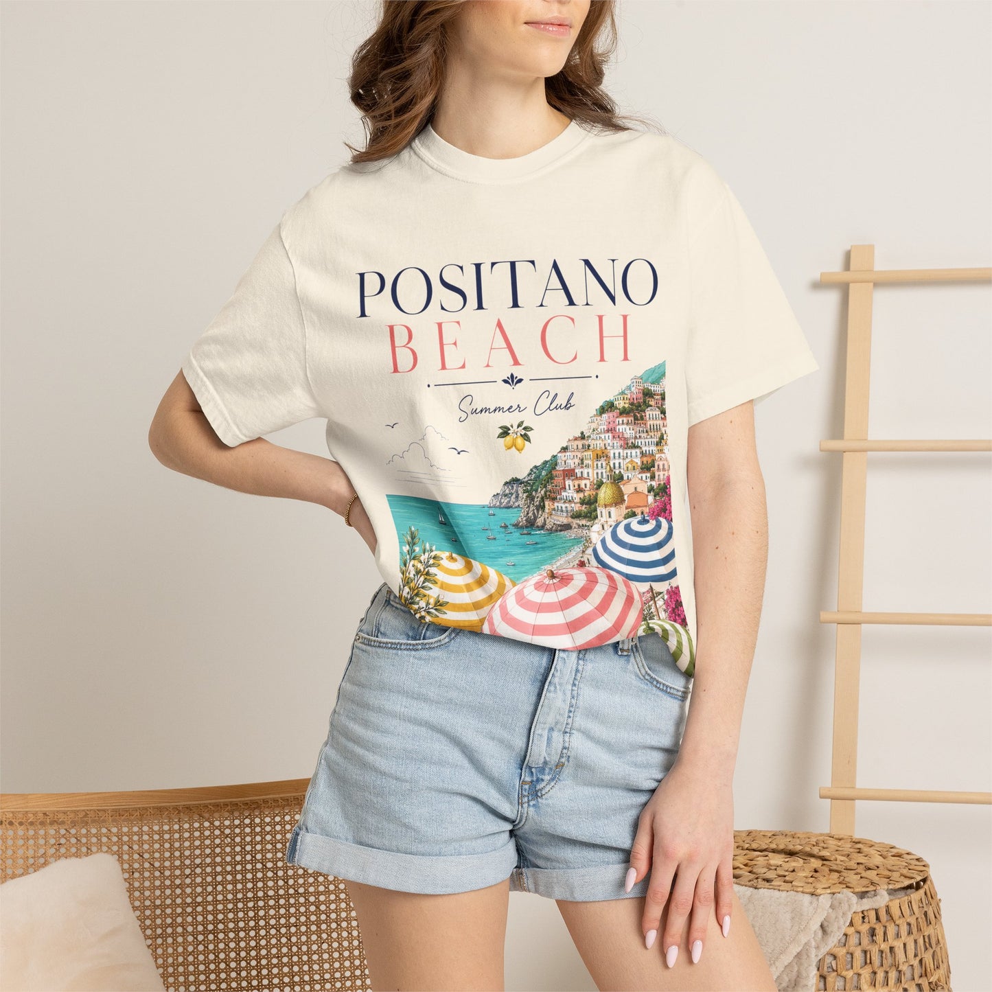 Positano Beach – Summer Club | Premium Vintage Tee
