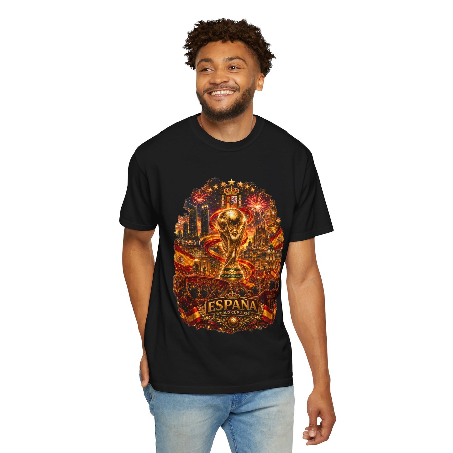 Spain Football World Cup 2026 'Fiesta de Oro' Ultimate Fan Celebration | Premium Graphic Tee