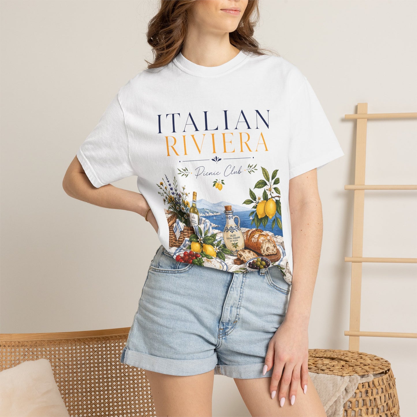 Italian Riviera Picnic Club – Al Fresco Luxury | Premium Summer Tee