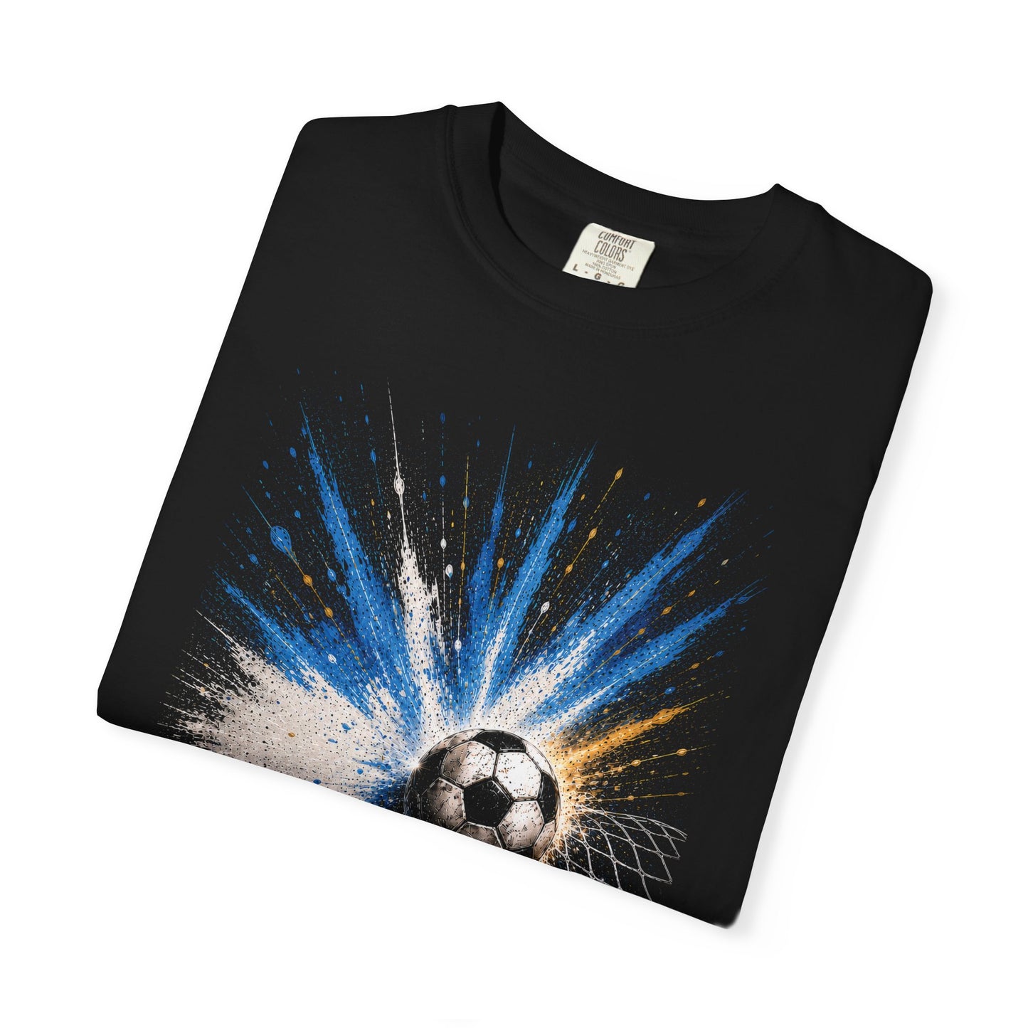 Argentina 2026 PNG | World Cup Soccer Ball Explosion Shirt Design | Blue White Paint Burst Football Graphic