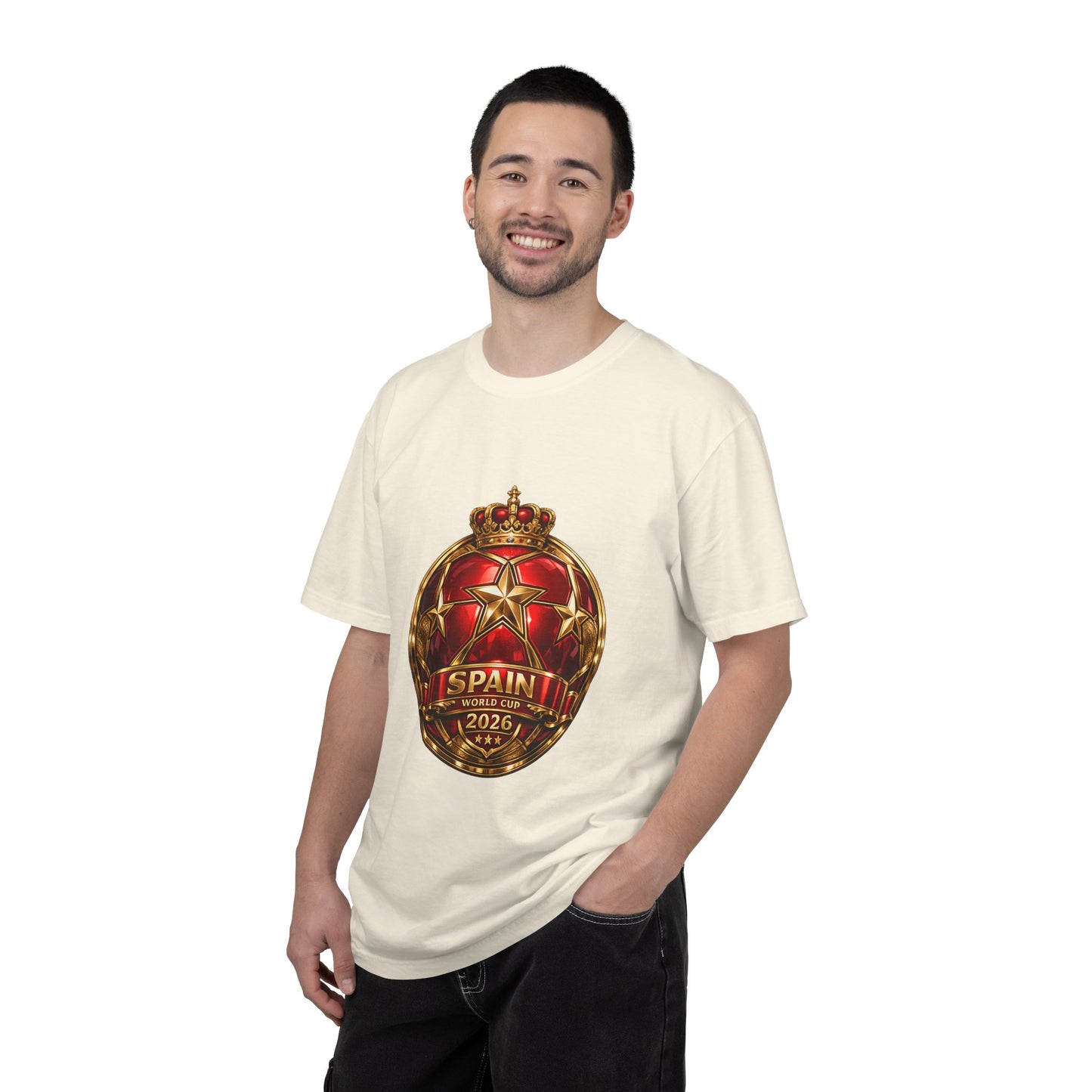 Spain Football World Cup 2026 'Estrella de Campeón' Round Medallion | Premium Graphic Tee