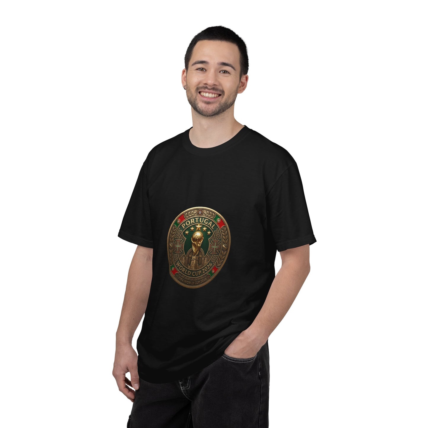 Portugal Football World Cup 2026 'Medalha de Honra' Round Medallion | Premium Graphic Tee