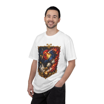 France Football Gallic Rooster Kinetic Shield – Golden Glory | Premium Graphic Tee