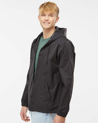 Men's Water-Resistant Hooded Windbreaker