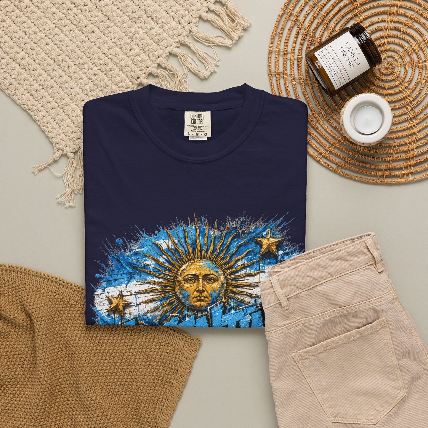 Argentina Football 'Street Glory' World Cup 2026 Graffiti – Paint Splatter | Premium Summer Tee
