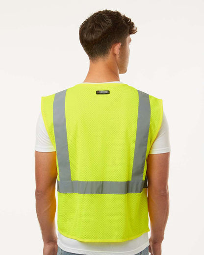 Kishigo Single Pocket Zipper Mesh Vest