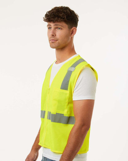 Unisex Single Pocket Zipper Mesh Vest