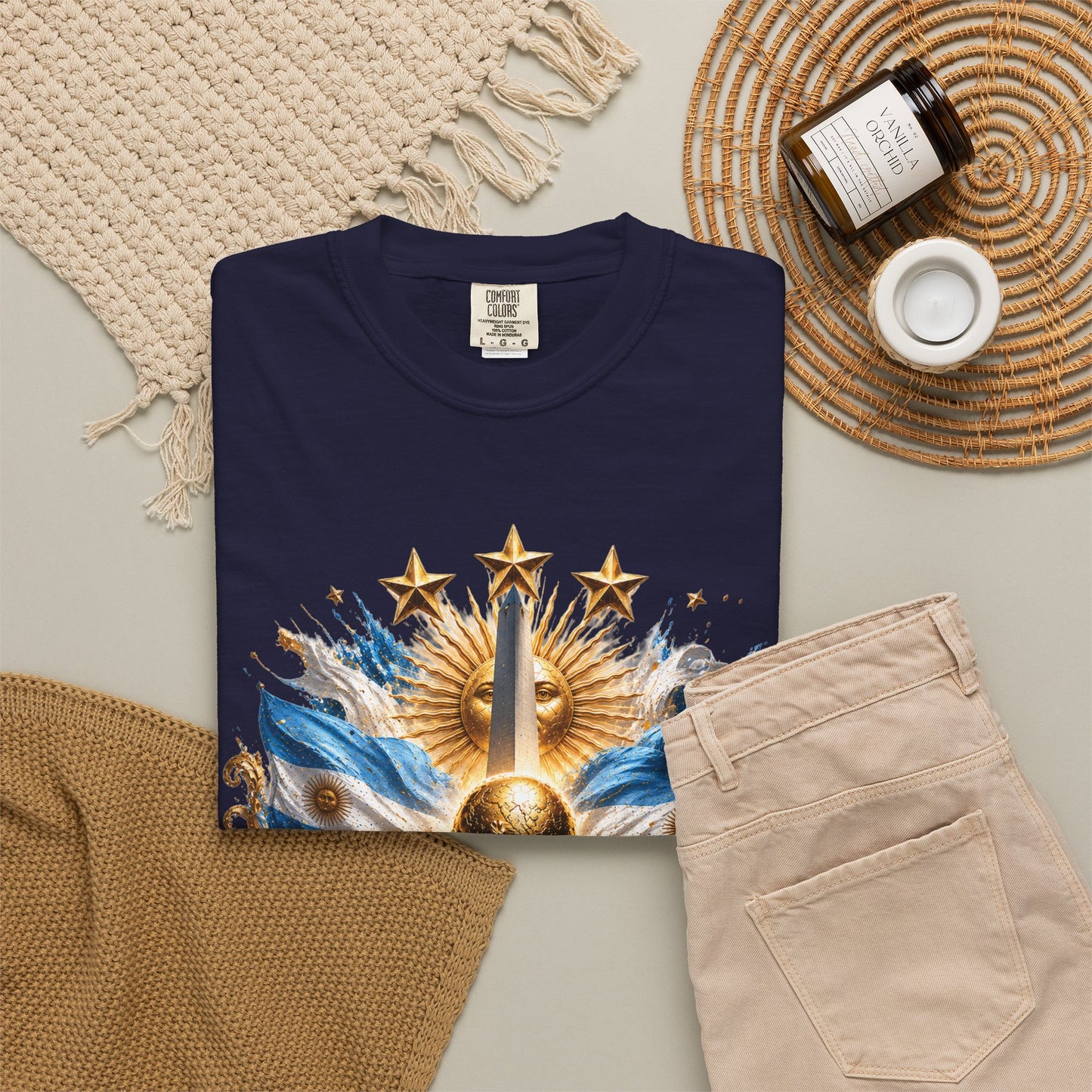 Argentina Football World Cup 2026 Obelisco Horizon – Celestial Glory | Premium Summer Tee