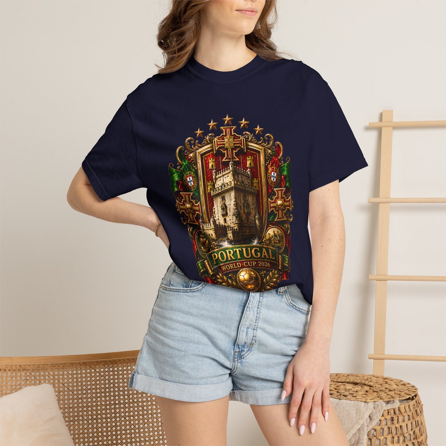 Portugal Football World Cup 2026 'Cidadela de Glória' Imperial Crest | Premium Graphic Tee