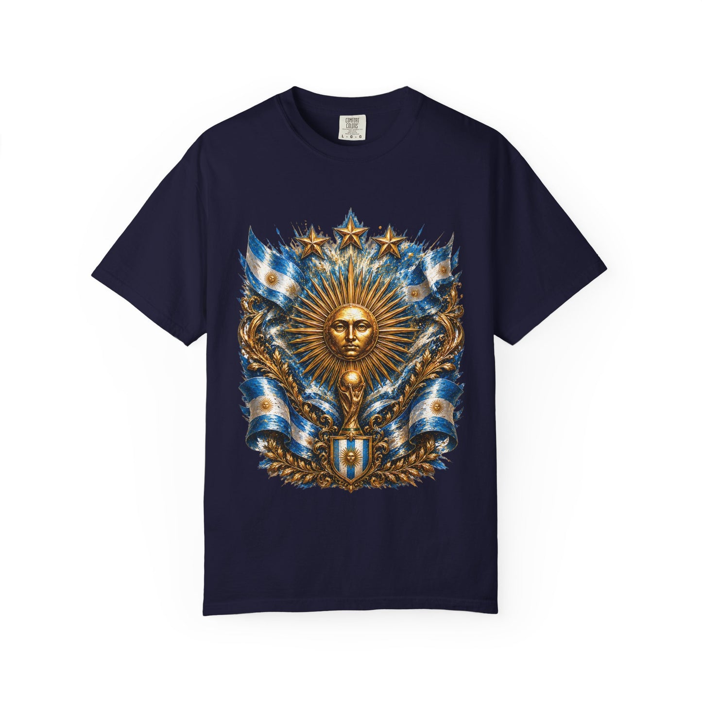 Argentina Football World Cup 2026 Sovereign Sun Crest – Imperial Glory | Premium Summer Tee
