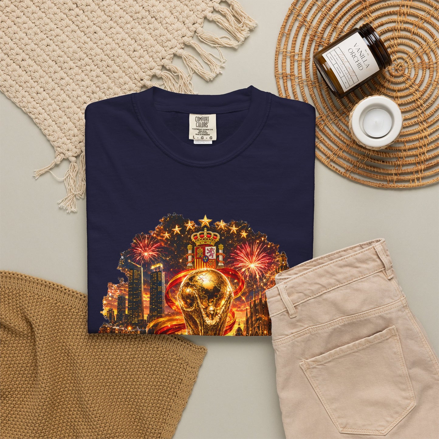 Spain Football World Cup 2026 'Fiesta de Oro' Ultimate Fan Celebration | Premium Graphic Tee