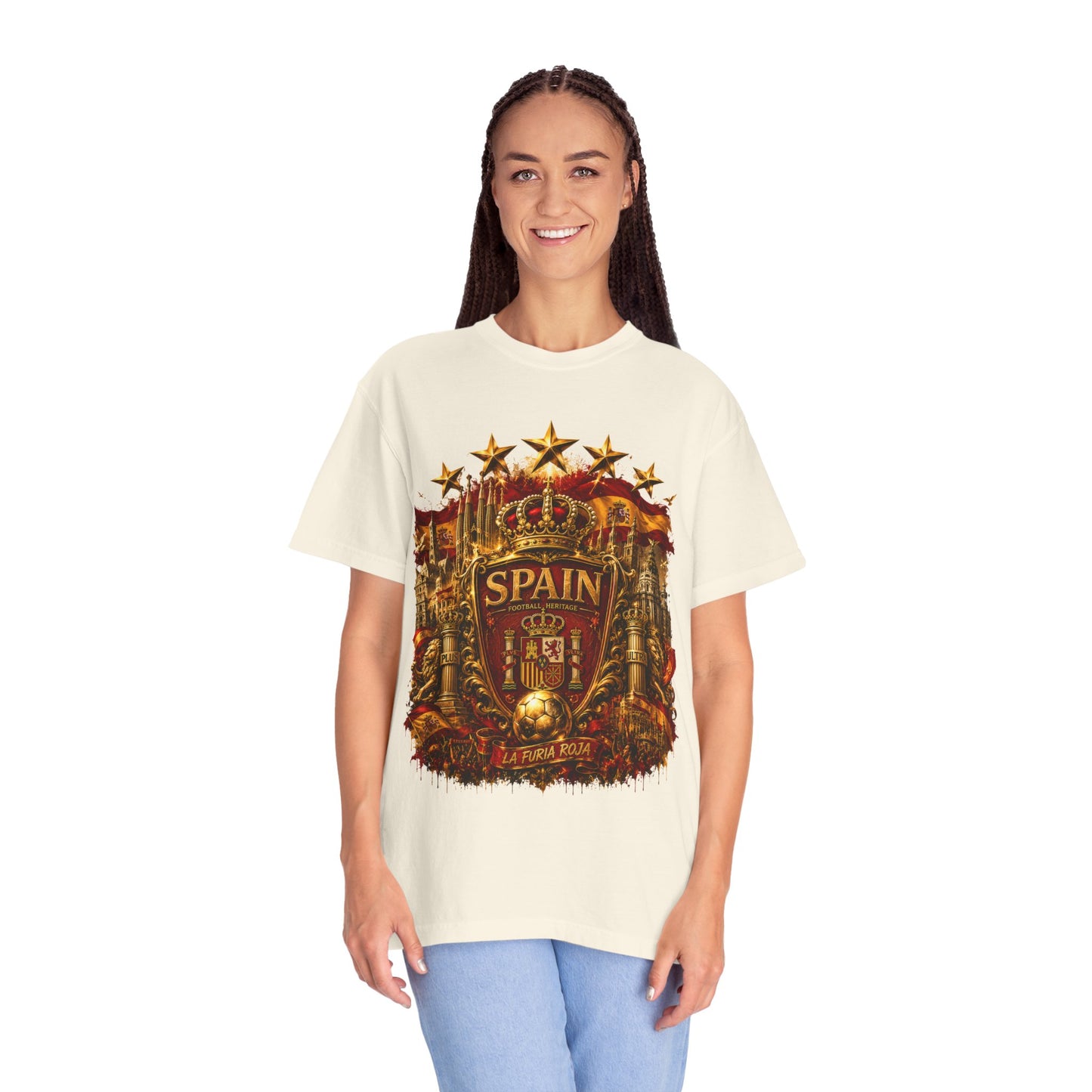 Spain Football 'Heritage Imperial' Epic Championship Shield | Premium Graphic Tee