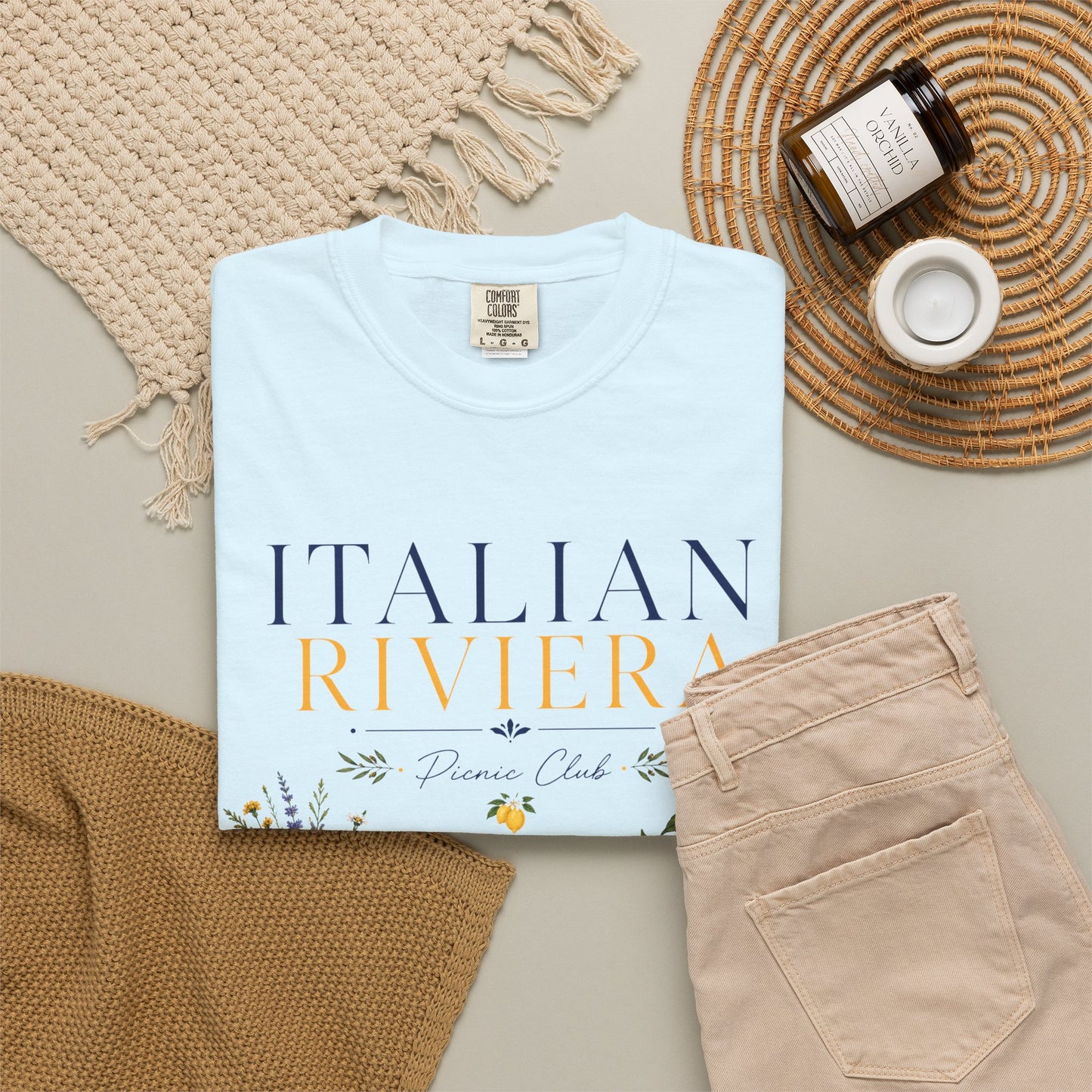 Italian Riviera Picnic Club – Al Fresco Luxury | Premium Summer Tee