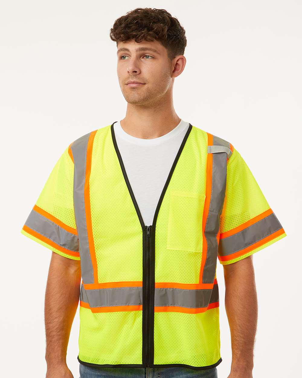Unisex Class 3 Mesh Zippered Vest