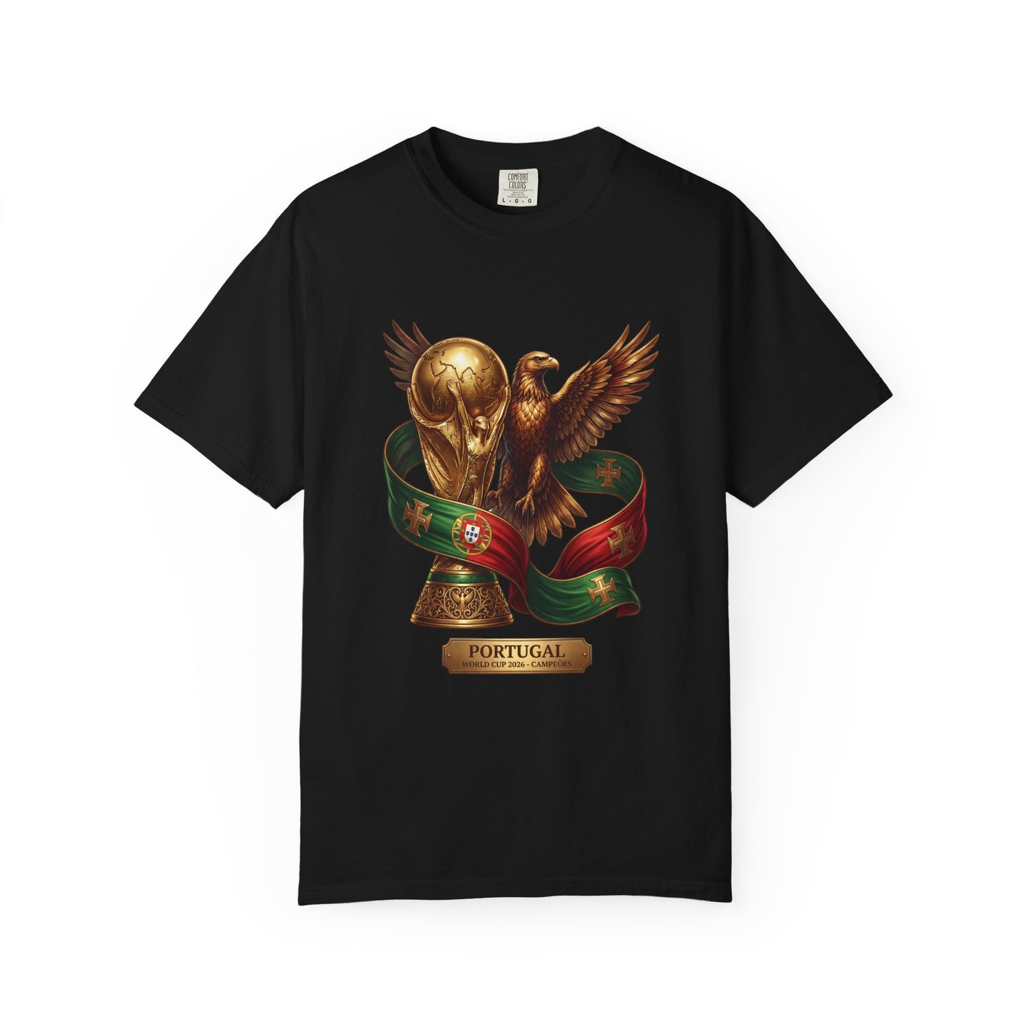 Portugal Football World Cup 2026 'Triumph of the Eagle' Trophy Graphic – Imperial Glory | Premium Summer Tee