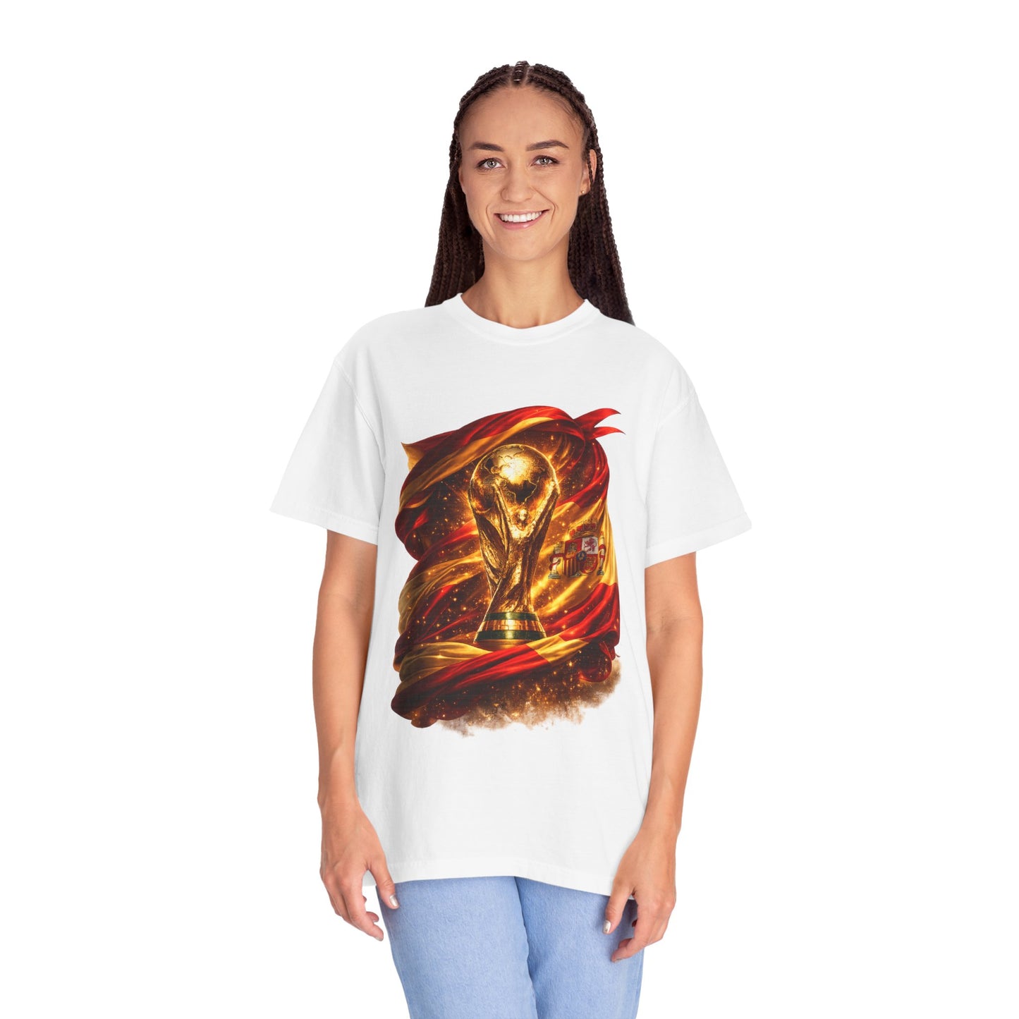 Spain Football World Cup 2026 'Resplandor Eterno' Shrouded Trophy | Premium Graphic Tee