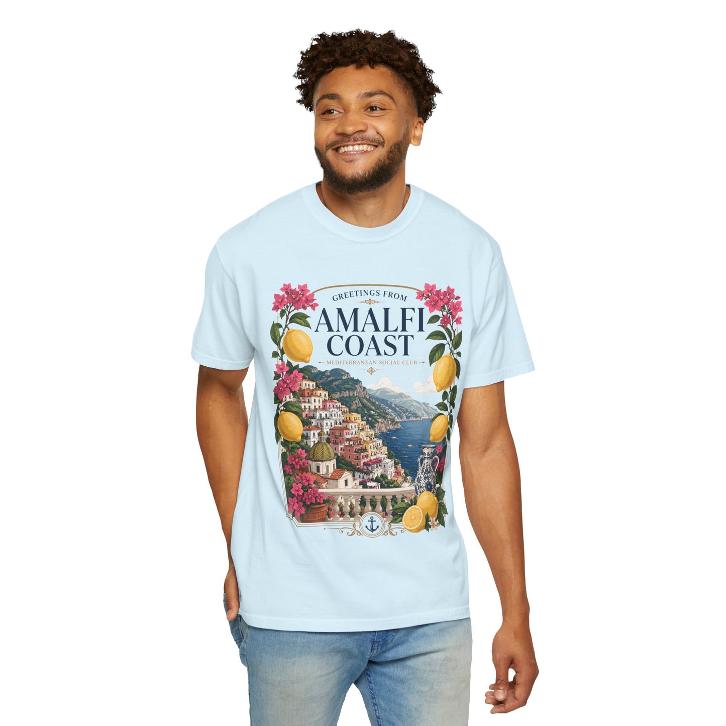 Greetings From Amalfi Coast – Mediterranean Social Club | Summer Tee