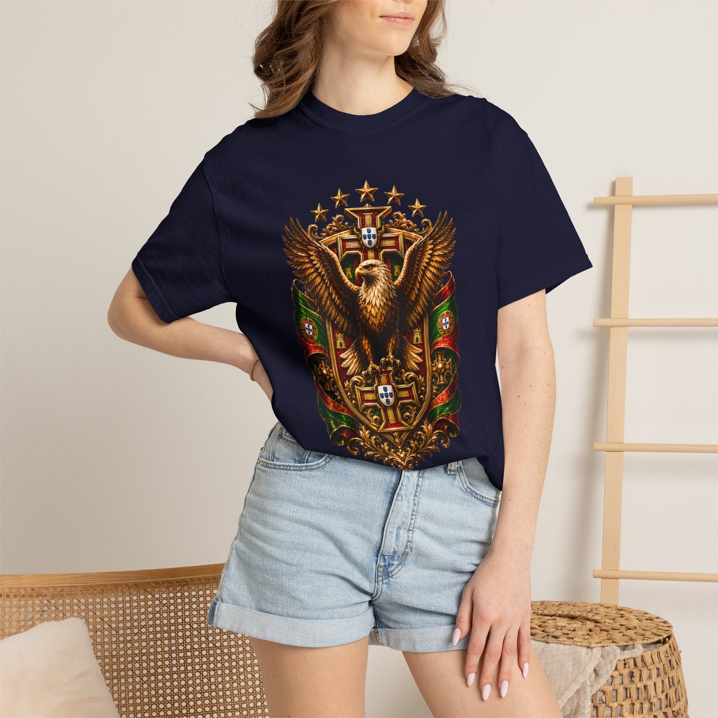 🇵🇹 Portugal Football World Cup 2026 'Cruz de Portugal' Imperial Shield | Premium Graphic Tee