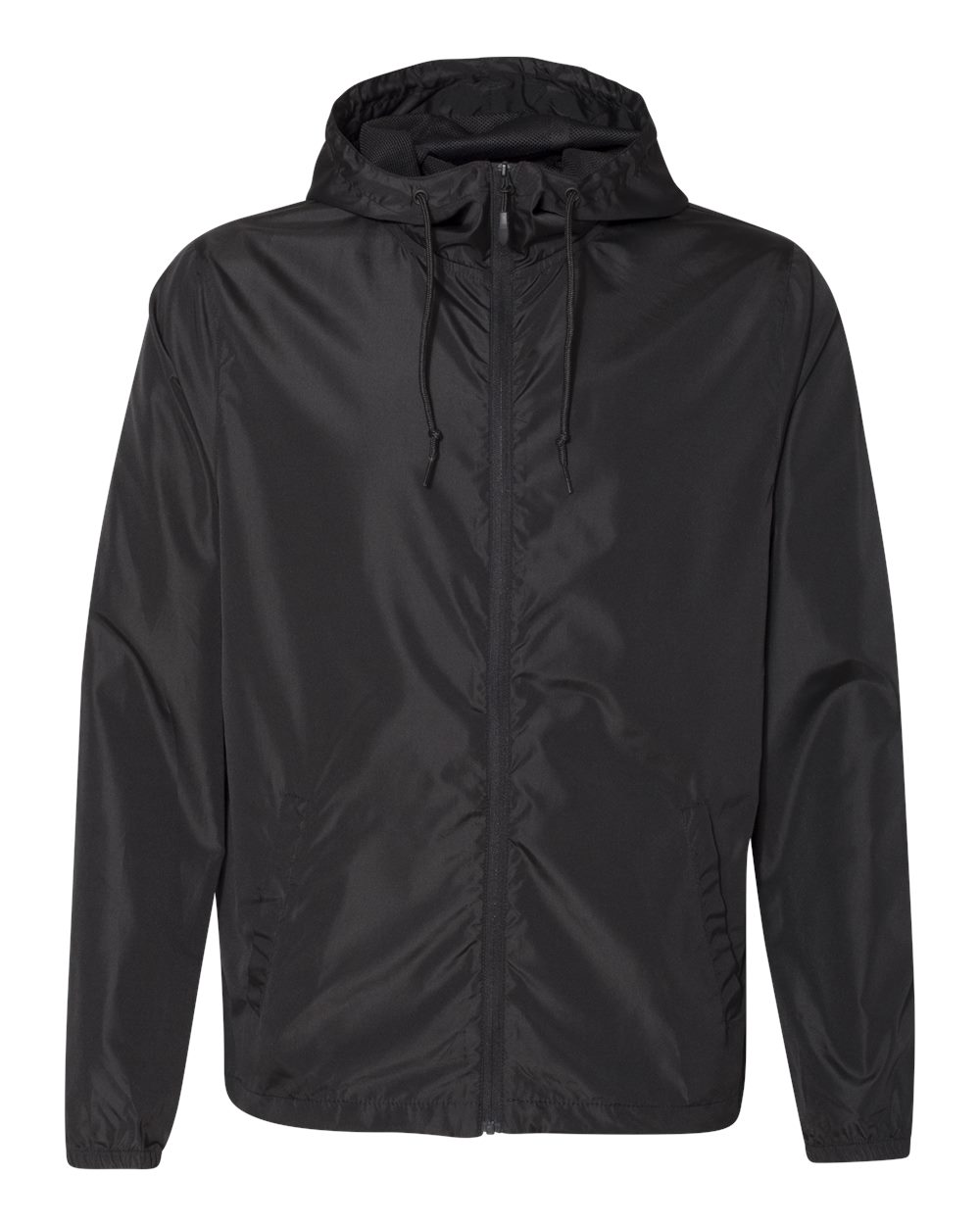 Independent Trading Co. - Lightweight Windbreaker Full-Zip Jacket - EXP54LWZ - XL - Black