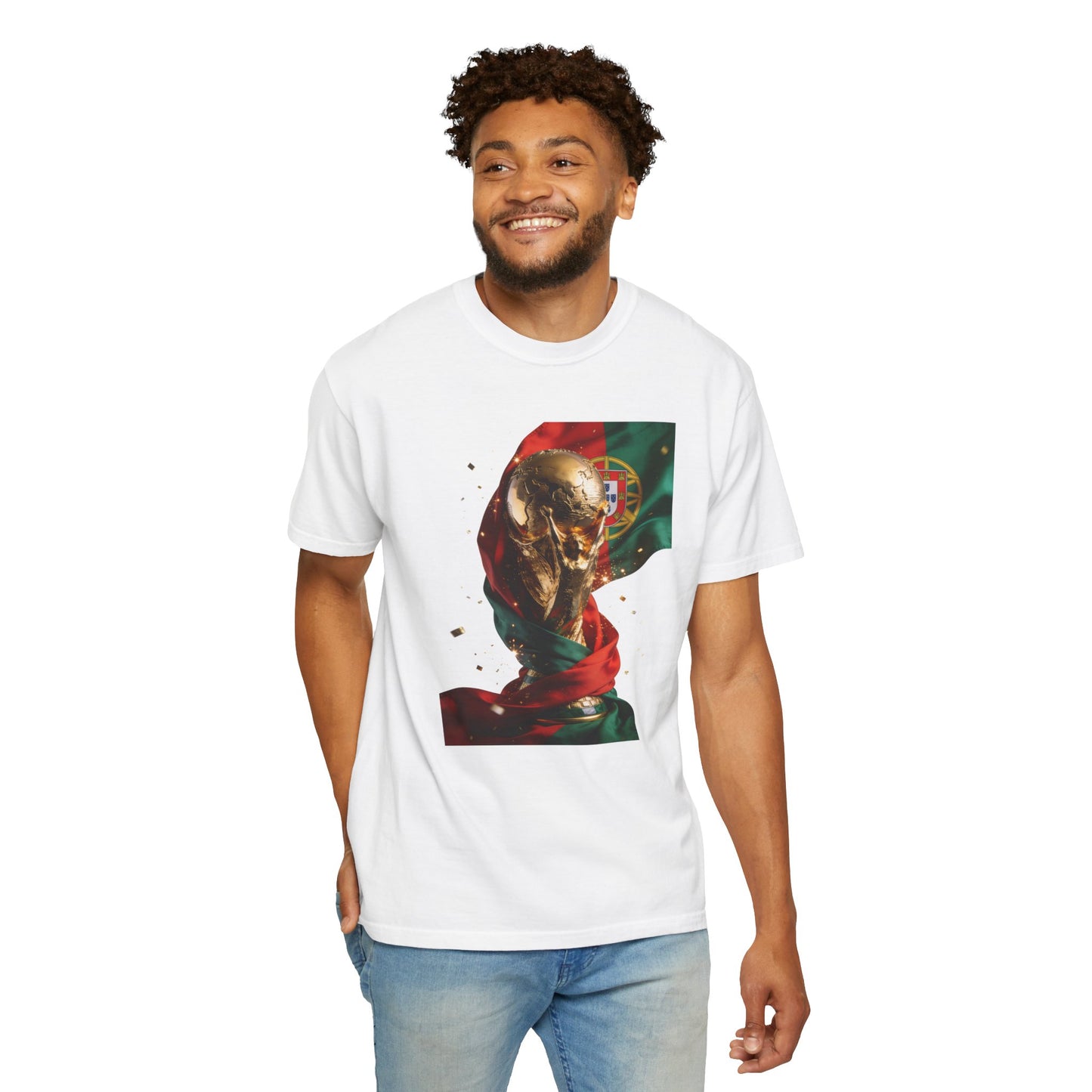 Portugal Football 'Taça de Glória' Wrapped Trophy Emblem | Premium Graphic Tee