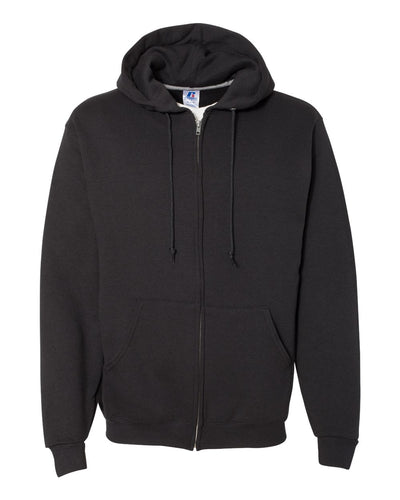 Russell Athletic Men's Dri Power Full Zip Fleece Hoodie , X-large ,Black