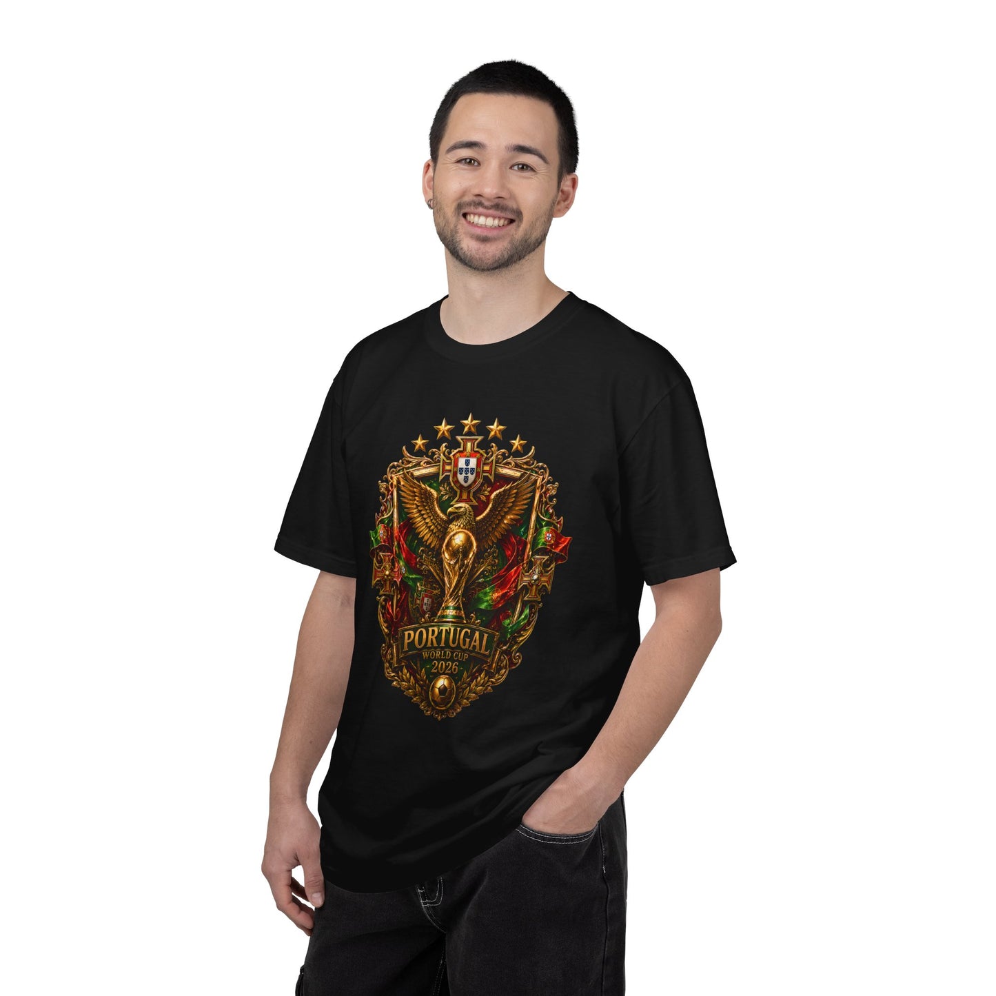 Portugal Football World Cup 2026 Sovereign Shield Crest – Imperial Glory | Premium Summer Tee