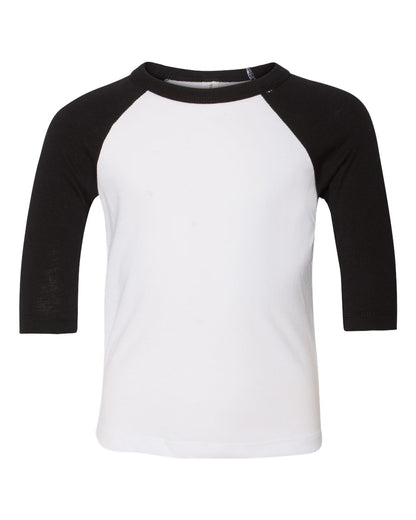 BELLA + CANVAS 3200T Toddler Three-Quarter Sleeve Baseball Tee