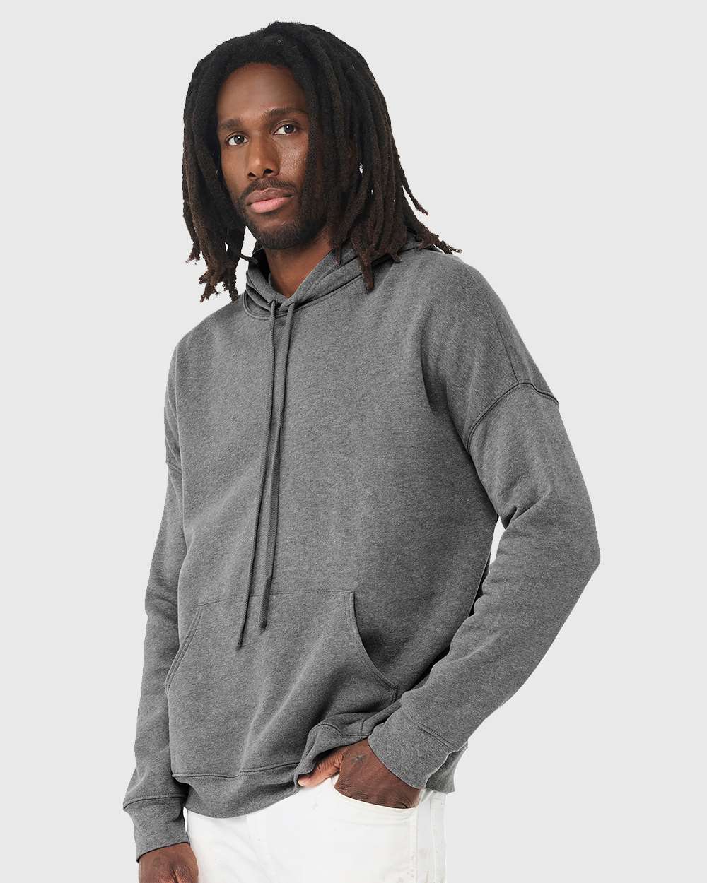 Unisex Sponge Fleece Drop Shoulder Hoodie Sweatshirt