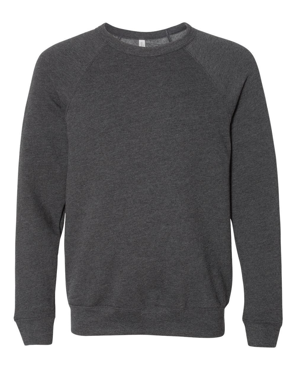 Bella Canvas Unisex Adult Fleece Raglan Sweatshirt (S) (Dark Grey Heather)