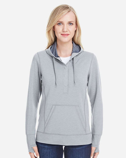 WomenÂ’s Omega Stretch Snap-Placket Hooded Sweatshirt