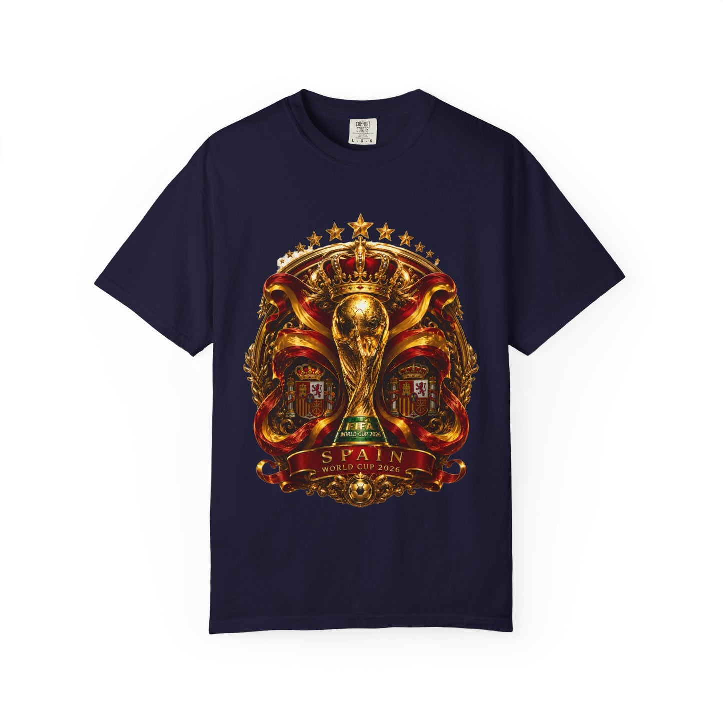 Spain Football World Cup 2026 'Monarca de Oro' Imperial Shield | Premium Graphic Tee