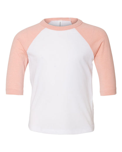 BELLA + CANVAS 3200T Toddler Three-Quarter Sleeve Baseball Tee