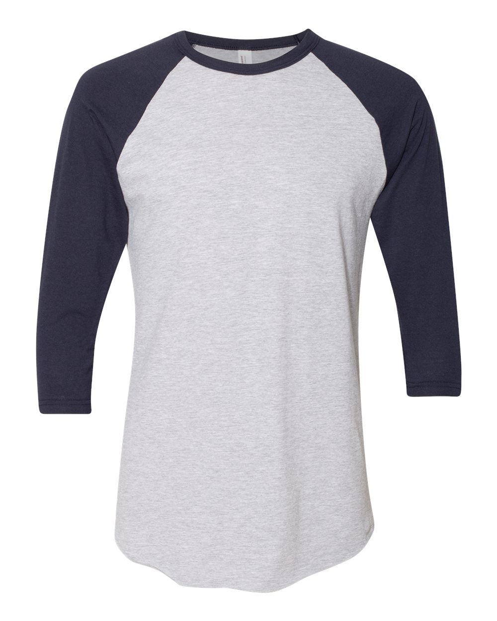 American Apparel BB453W 50/50 Raglan Three-Quarter Sleeve Tee