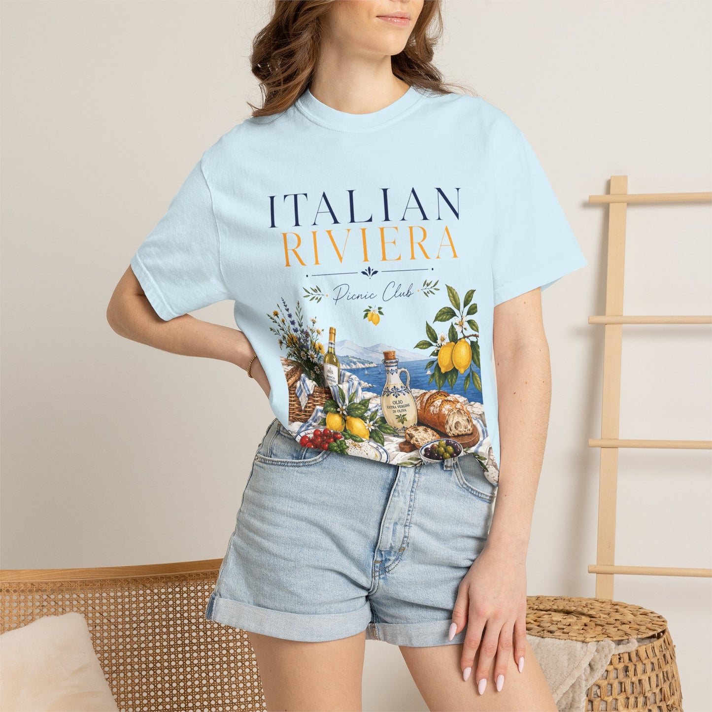 Italian Riviera Picnic Club – Al Fresco Luxury | Premium Summer Tee