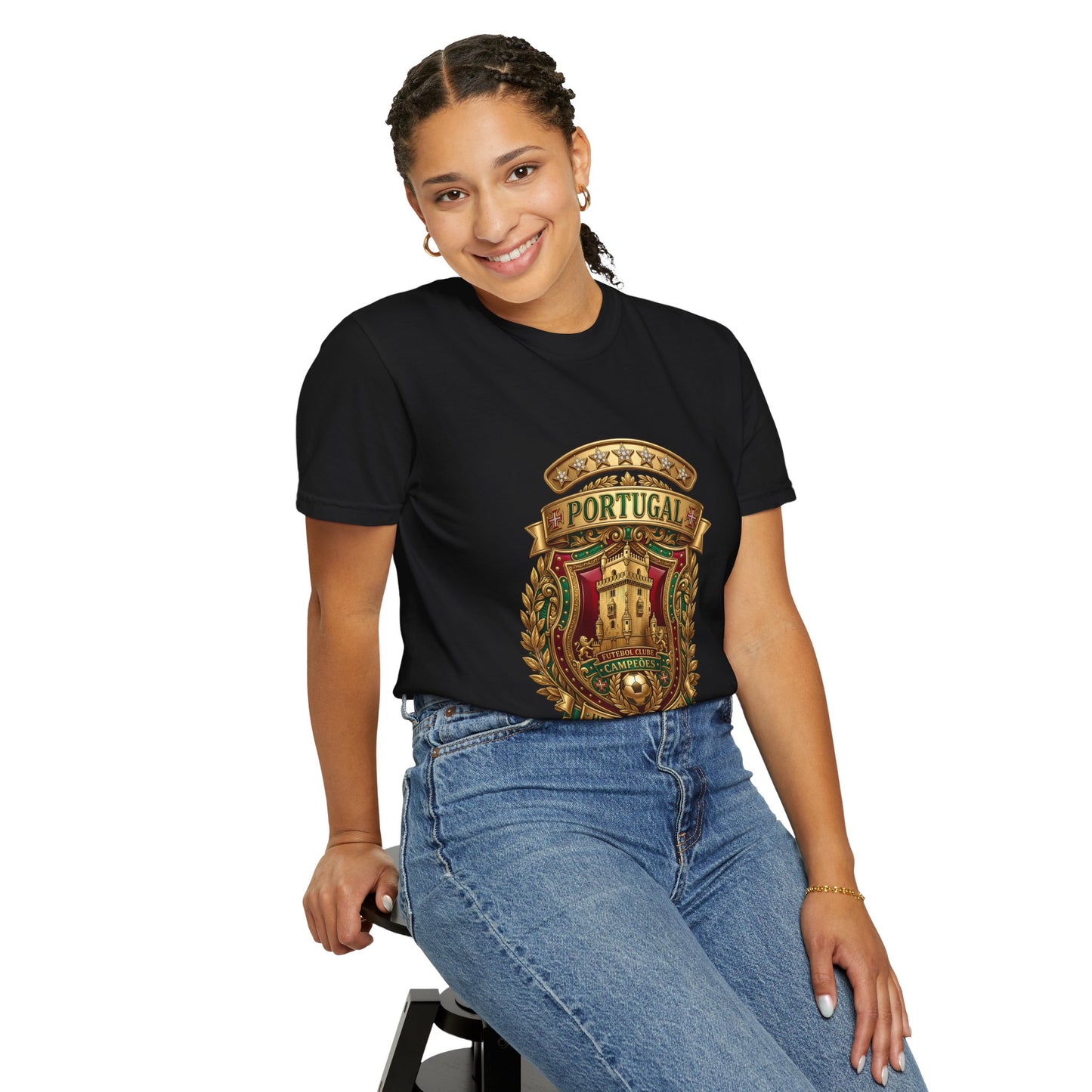 Portugal Football 'Torre de Belém' Heritage Shield | Premium Graphic Tee