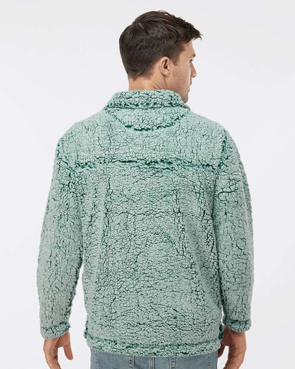 Unisex Sherpa Fleece Quarter-Zip Pullover