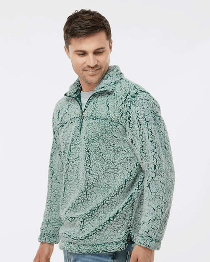 Unisex Sherpa Fleece Quarter-Zip Pullover