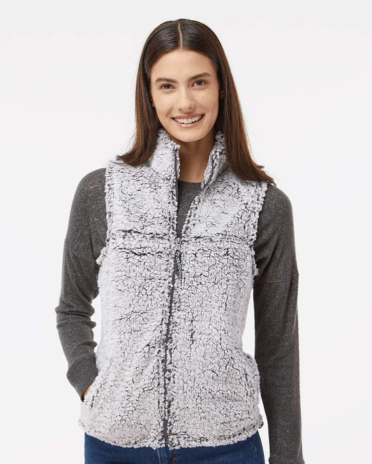 WomenÂ’s Sherpa Full-Zip Vest