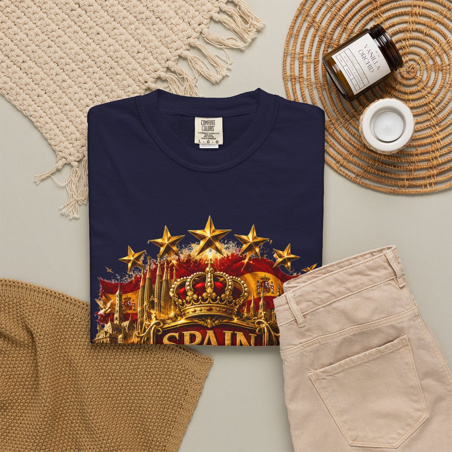Spain Football 'Heritage Imperial' Epic Championship Shield | Premium Graphic Tee