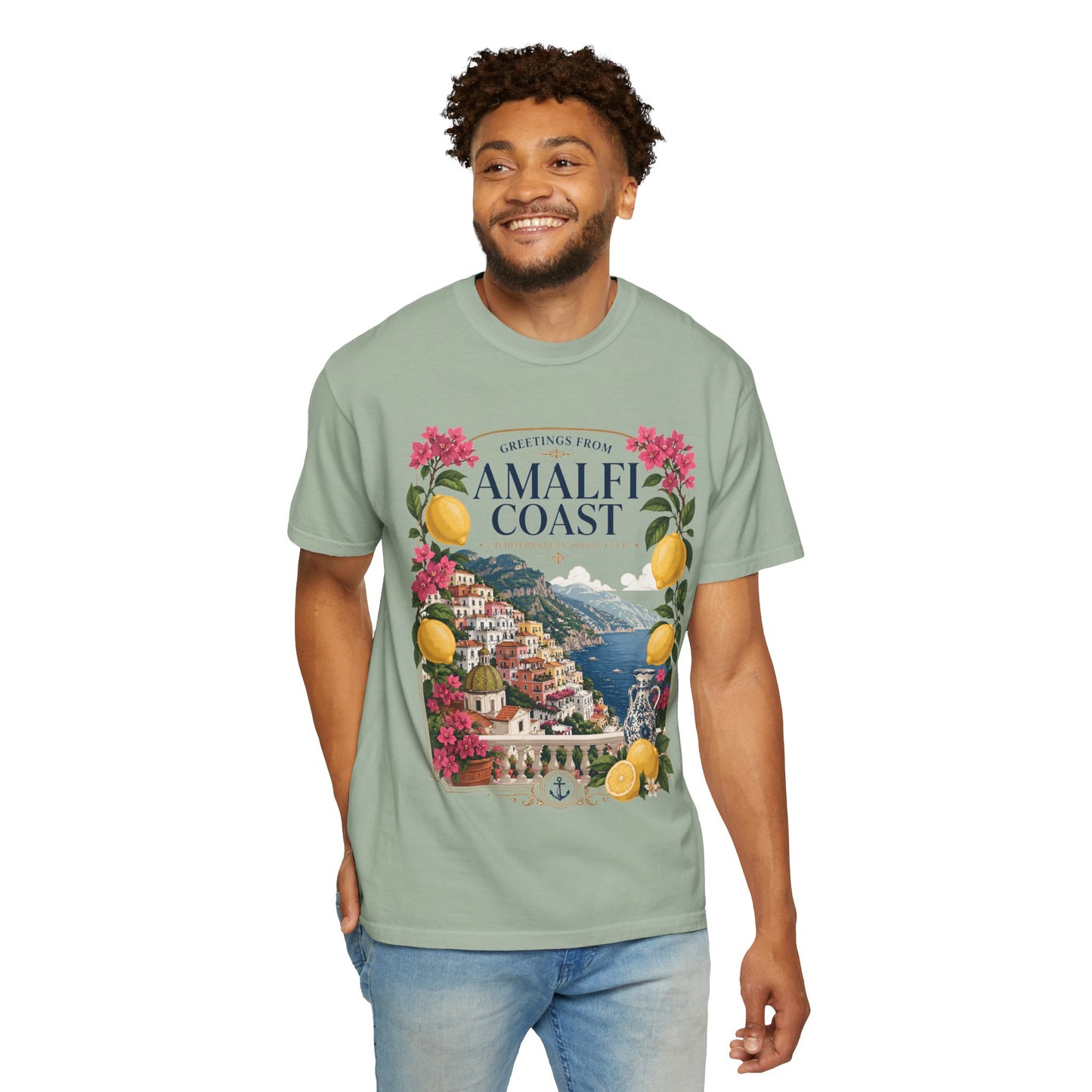 Greetings From Amalfi Coast – Mediterranean Social Club | Summer Tee