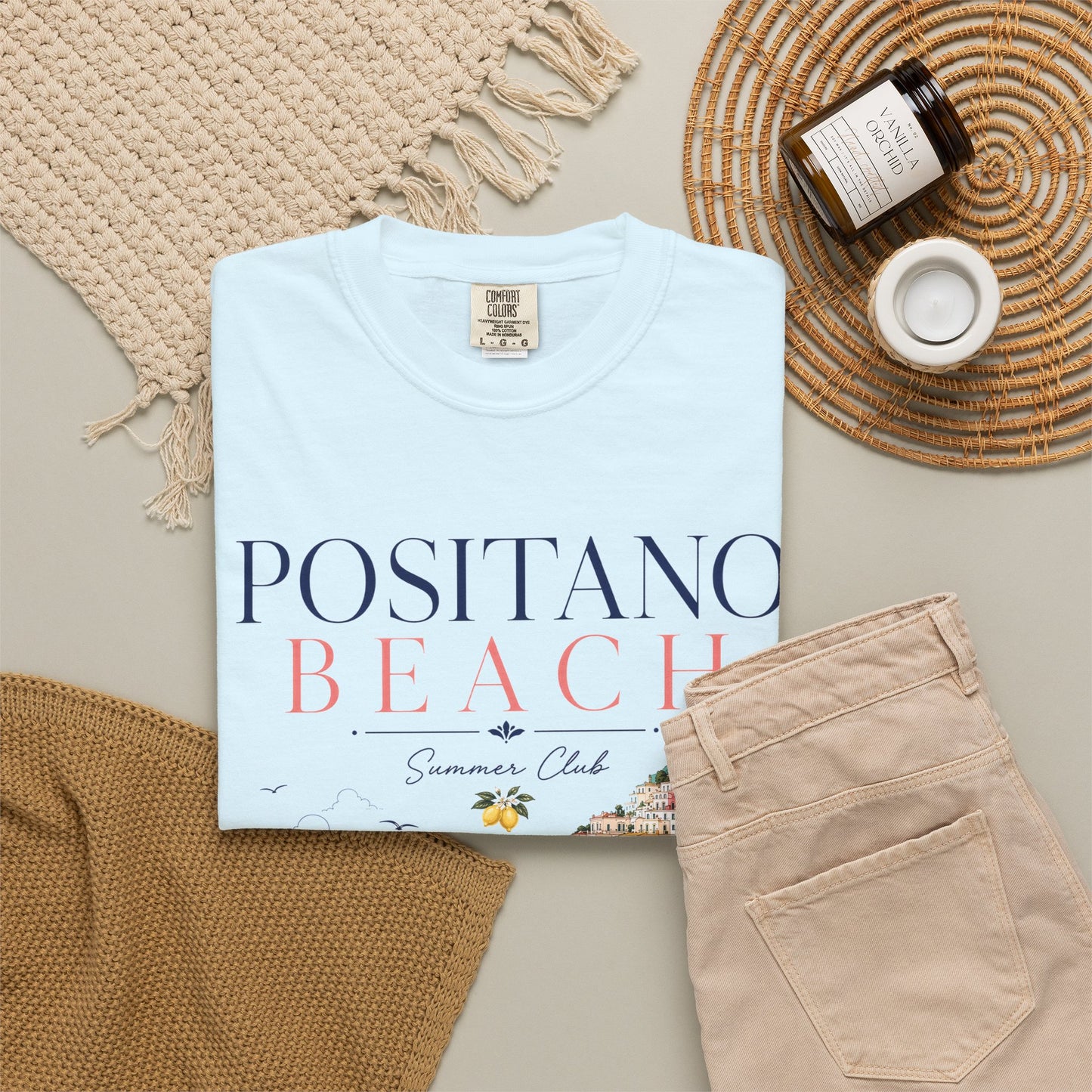 Positano Beach – Summer Club | Premium Vintage Tee