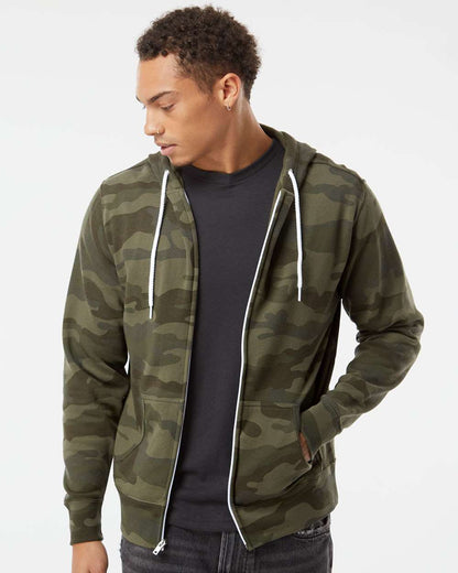 Independent Trading Co. Lightweight Full-Zip Hooded Sweatshirt