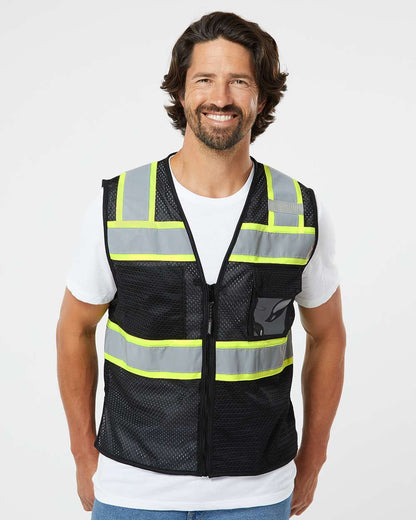 Unisex EV SeriesÂ® Enhanced Visibility 3 Pocket Mesh Vest