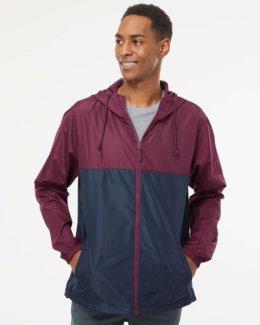Men's Lightweight Windbreaker Full-Zip Jacket