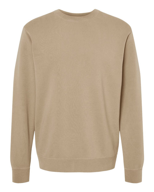 Independent Trading Co. - Midweight Pigment-Dyed Crewneck Sweatshirt - PRM3500 - L - Pigment Sandstone