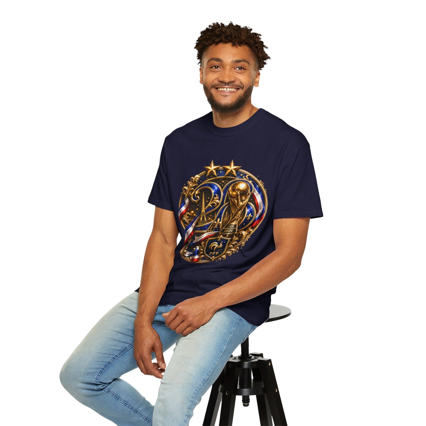France World Cup 2026 Celestial Monogram Medallion – Imperial Glory | Premium Graphic Tee