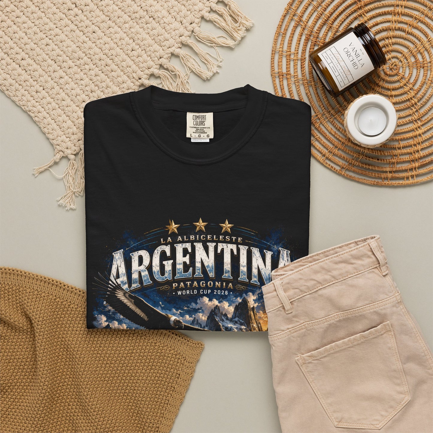 Argentina Patagonia Condor PNG | La Albiceleste World Cup 2026 Soccer Graphic Design File | AFA Fan Shirt