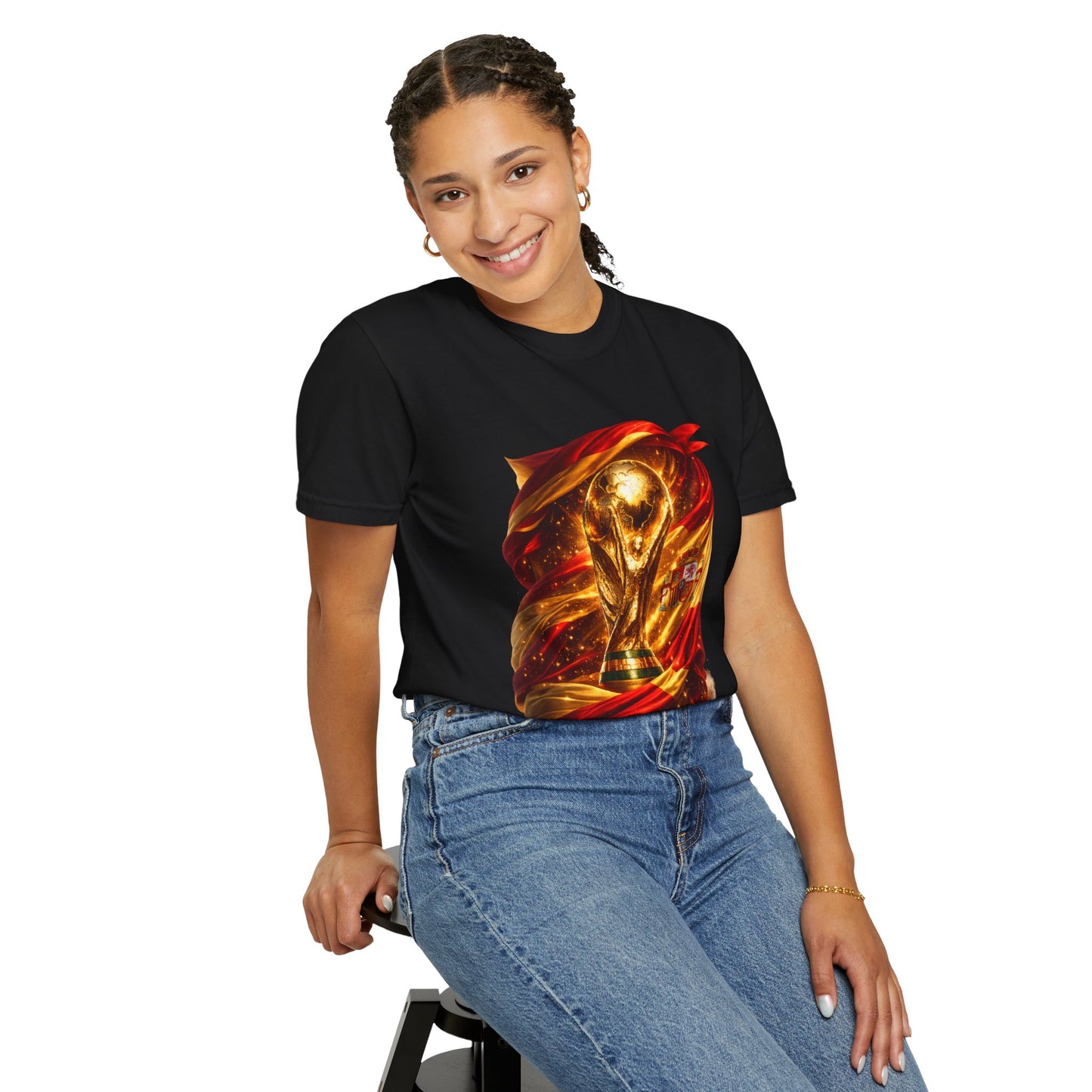 Spain Football World Cup 2026 'Resplandor Eterno' Shrouded Trophy | Premium Graphic Tee